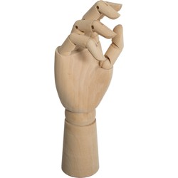 Decopatent® Tekenhand - Houten Hand model - Handen Tekenmodel  - Ledepop Tekenen - Teken hand voor Volwassenen & Kinderen - 28.5Cm