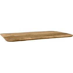 LABEL51 Eetkamertafel Tafelblad Sloppy Edge - Naturel - Mangohout - 120 cm Sloppy