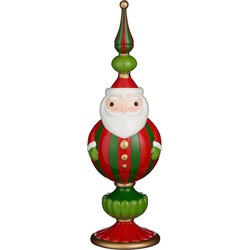 House of Seasons Kerstversiering Santa - 15x14.5x46 cm - Polyresin - Rood