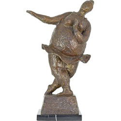 A MODERNIST BRONZE SCULPTURE OF A FEMALE DANCER