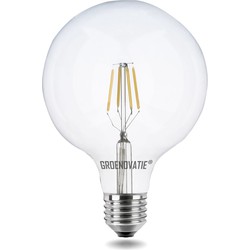 Groenovatie E27 LED Filament Globelamp 4W Warm Wit Dimbaar 125mm