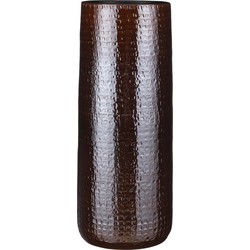 Mica Decorations Floyd Ronde Vaas - H70 x Ø28 cm - Keramiek - Bruin