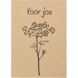 Mijn Stijl - Kaart Bloem met wilde bloemenmix Voor jou