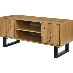 MISOU Calypso TV Meubel Kast - met Opbergruimte - Wandmeubel - TV Stand - Hout - met 2 Deuren - Wandkast