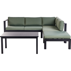 Beliani MESSINA - Loungeset-Groen-Aluminium