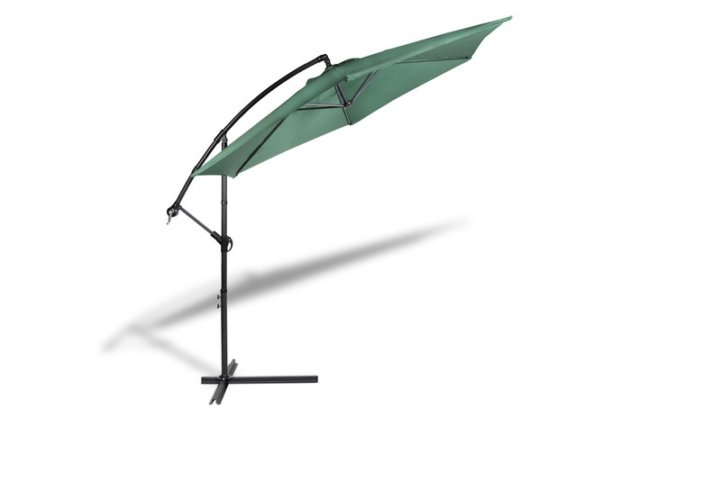 Hangende parasol 300cm - donkergroen - Lifa Living  - 