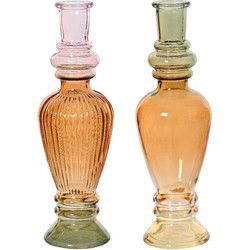 Kandelaar glas d7h22 cm a2
