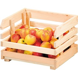 FSC® Houten Aardappel - Fruit Opslag Krat - Stapelbaar - Opslag Box - Kratten - Krat voor Aardappels - Fruit - 37 x 30 x 26 cm