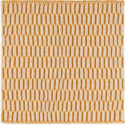 Knit Factory Vaatdoek Block - Ecru/Oker - 27x27 cm