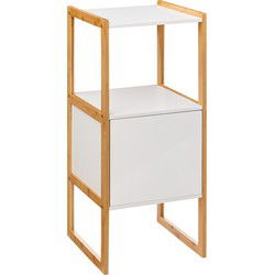 5five Natureo Halfhoge Badkamerkast 33x33x80 cm - Wit