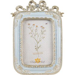 Clayre & Eef Fotolijst Blauw Polyresin