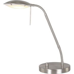 Mexlite - tafellamp - Eloi - staal - glas metaal - Ø 17cm - LED - 1315ST