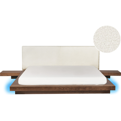 Beliani ZEN - Tweepersoonsbed-Bruin-MDF