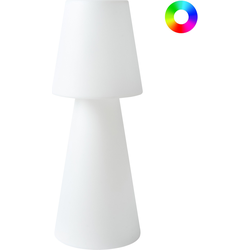 Beliani SABANAS - LED staande lamp voor buiten-Wit-Polypropyleen
