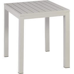 Exotan Venice Tuintafel - Aluminium - Crème Wit - 76x70x70