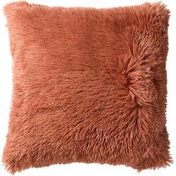 Dutch Decor FLUFFY - Sierkussen 60x60 cm - superzacht - XL kussen - Muted Clay - roze - Dutch Decor