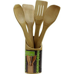 Bamboe spatelset - 5 delig - Hout - Spatels - Keuken - Kookgerei