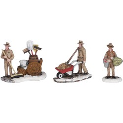 Zoo keepers 3 pieces - l9xw5,5xh7,5cm