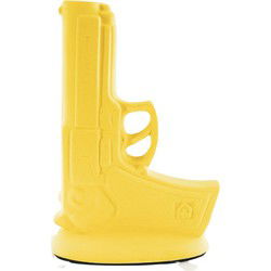 Vase - Gun - Ceramics - Neon Yellow  - 15x9x23cm