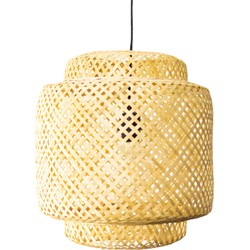 Groenovatie Bamboe Hanglamp, Handgemaakt, Naturel, ⌀35 cm