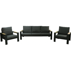 Benton Loungset 3 dlg. - Antraciet Buitengewoon de Boet