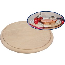 Set van 5x stuks houten serveerplankjes rond 28 cm - Serveerplanken