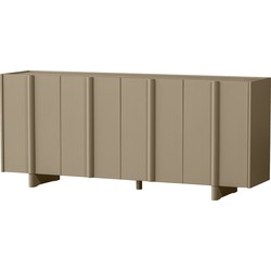 WOOOD Basu Dressoir - Grenen - Mud - 85x200x46