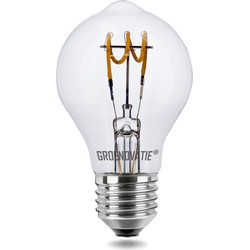 Groenovatie E27 LED Filament Lamp 3W Spiral Extra Warm Wit Dimbaar