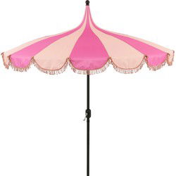 Rissy parasol roze h238xd220cm