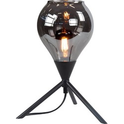 Landelijke Glazen Highlight Cambio E14 Tafellamp - Zwart