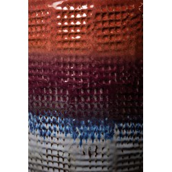 PTMD Schaal Elana - 36x36x17 cm - Keramiek - Paars