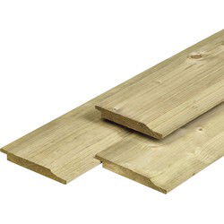 Halfhouts rabat Noord-Europees O/S-IV vuren 1,9x14,5x510 cm Tuindeco