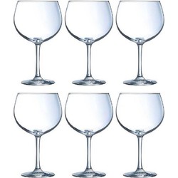 Gin Tonic / cocktail glazen - 6x - 700 ml - getemperd glas - cocktail glazen - Cocktailglazen