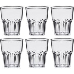shotglaasjes - 24x stuks - 40 ml - onbreekbaar kunststof - transparant - Shotglazen