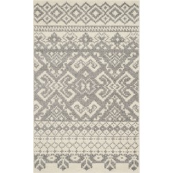 Safavieh Boho Indoor Woven Area Rug, Adirondack Collection, ADR107, in Ivory & Silver, 91 X 152 cm
