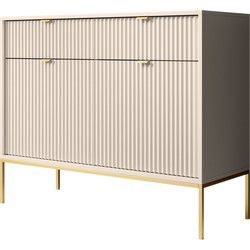 Meubella - Dressoir Navil 2 - Beige - 104 cm