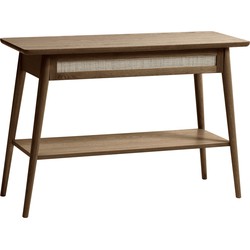 Sidetable Barrali Smoked Eiken 110cm - Giga Living