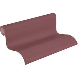 A.S. Création behang effen bordeaux rood - 53 cm x 10,05 m - AS-371786