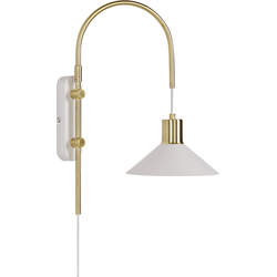 Beliani SISSA - Muurlamp-Wit-Staal