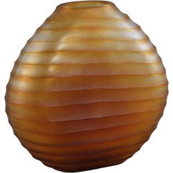 PTMD Vaas Lavanya - 27x21x25 cm - Glas - Bruin