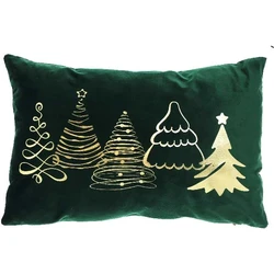 Unique Living - Sierkussen Gold Dark Green - 40x60cm
