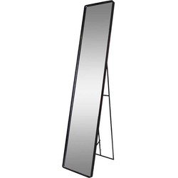 Lizzy staande spiegel - H170 x B35 cm - Zwart