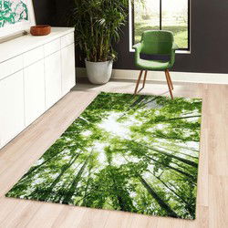 Vernazza Modern Groen vloerkleed - Bomen - 200 X 290 CM