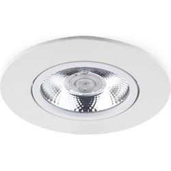 Groenovatie LED Inbouwspot 5W, Wit, Rond Ø90mm, 24D, Dimbaar, Warm Wit