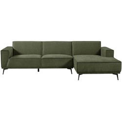 Tower living Leeds 2,5-seater AL + Chaise Lounge R Bottle Green