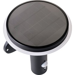 Solar wandlamp RVS 75-600 lm ww motion sensor