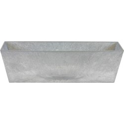 Ter Steege Plantenbak - gerecycled kunststof - grijs - 55 x 17 cm - Plantenbakken