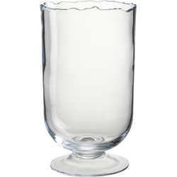 Windlicht | glas | transparant | 16.5x12.5x (h)30 cm