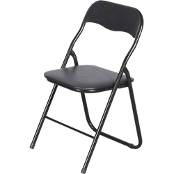 Mano kunststof inklapbare stoel zwart