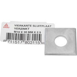 Vierkante sluitplaat m8 30mm